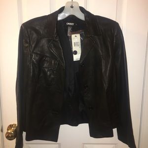 NEW DKNY Leather Jacket